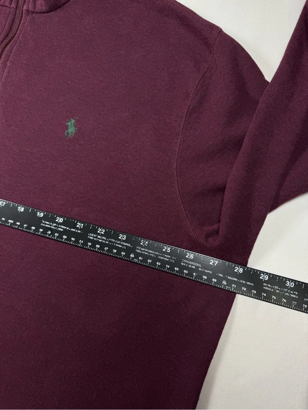 Polo Ralph Lauren Burgundy Quarter Zip Pullover XXL